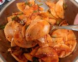 A picture of step 11 of Radish Kimchi.