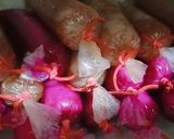 Foto langkah ke 4 dari resep Es Lilin (Buah naga dan Apel).
