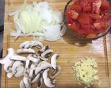 Foto langkah ke 1 dari resep Spaghetti Bolognese Daging Jamur.