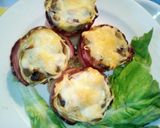 Burgonyás, gombás, baconos muffinban sült vacsi recept fázis 5 fotója