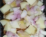 A picture of step 2 of Aloo Papri Chaat 😋.