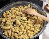 Gluténmentes, növényi tejes császármorzsa, pirított mandulával recept fázis 6 fotója