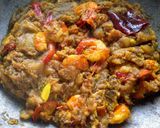 কচু শাক উইথ প্রণ(kachu sak with prawn recipe in Bengali) রেসিপি ধাপ - 3 ছবি