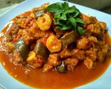 Foto langkah ke 5 dari resep Udang terong balado.