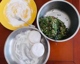 A picture of step 2 of Chive Dumplings.