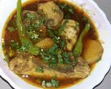 A picture of step 1 of Fish curry.