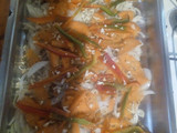 Filetes de Pescadilla, al horno en crema de leche