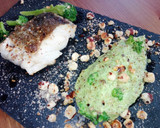 Foto del paso 7 de la receta: Skrei con puré de brócoli y avellanas tostadas