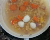 Foto langkah ke 3 dari resep MPASI 6m Bubur Jagung Telur Puyuh.