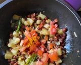 A picture of step 6 of Chana Masala.