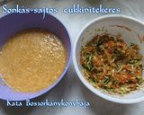 Sonkás-sajtos cukkinitekercs recept fázis 1 fotója