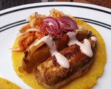 Foto del paso 11 de la receta: Tacos🌮 de calabacín y berenjena empanizados🌮