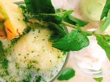 Pineapple Coconut Virgin Mojito Float #Seasonal Ingredients