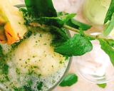 A picture of step 7 of Pineapple Coconut Virgin Mojito Float #Seasonal Ingredients.