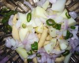 A picture of step 2 of Khati mithi chaat.