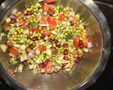 A picture of step 3 of Protein Rich Salad-Moong salad.