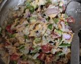 A picture of step 2 of Vegetable toast.
