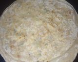 A picture of step 6 of Cheesy chicken paratha 😋😋😋.