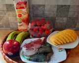 Hình bước làm 1 của món Chả giò trái cây