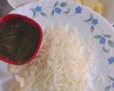 A picture of step 2 of Cheese Mint Namakpare.