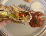 A picture of step 5 of Homemade Crunchwrap Supreme.