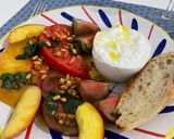 Une image de l'étape 6 de Salade tomates, nectarines et burrata.