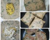 A picture of step 5 of Cheezy Paneer parcels.