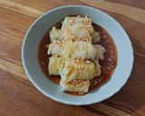 Foto langkah ke 7 dari resep Sawi gulung isi Ayam Tahu.