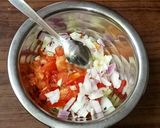A picture of step 8 of The 4-Leaves South Indian Rice with salad.
