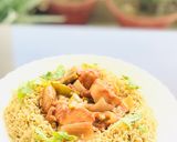 A picture of step 8 of Spanish Chicken.
