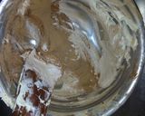 A picture of step 4 of Chocolate buttercream #4WeeksChallenge.