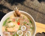 Hình bước làm 4 của món Cháo trứng nhum, hải sản
