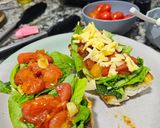 Foto del paso 4 de la receta: Sándwich gourmet de pesto y tomatitos confitados ♡