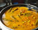 A picture of step 3 of Drumstick dal with rice.