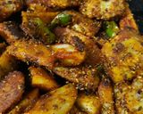 A picture of step 4 of Masala Arbi.