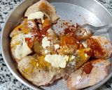 صورة لخطوة 2 من وصفة بطاطا بيري بالدجاج 🐔🐔
