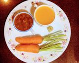 A picture of step 1 of Carrot Orange Soup.