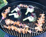 Hình bước làm 4 của món 🌱 BBQ Chay - Nấm Bào Ngư Nướng Tương Hồi (Vegan)