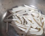 A picture of step 2 of Spicy Taro French Fries.