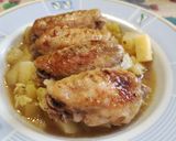 Foto del paso 7 de la receta: Alitas de pollo al horno con verduras y salsa Barbacoa🍗