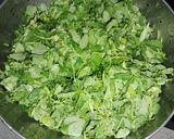 A picture of step 2 of Fenugreek leaves Bhaji.