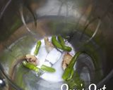 A picture of step 3 of Sun dried Moong Badi with Amaranthus Greens.