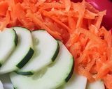 Foto del paso 3 de la receta: Ensalada de estación 🥗 tomate, remolacha, zanahoria, pepino, huevo y maní 🥜 Ensalada colorida 🎨