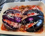 Une image de l'étape 11 de Éventails d'aubergine italienne aux deux jambons, tomates et girolles.