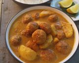 A picture of step 9 of Chicken kofta curry.