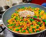 A picture of step 7 of Tri Color Boondi.