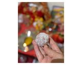 A picture of step 13 of Strawberry Coconut Laddoo with Almond Chocolate Mawa filling.