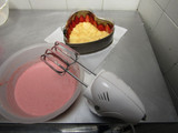 Tarta corazón mousse de fresa y maracuyá