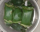 Foto langkah ke 9 dari resep Nasi Bakar All Varian (ada isi rendang, isi ayam teri, ikan P).