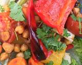 Roasted vegetable and chickpea salad recipe step 2 photo